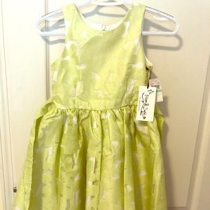 Beautiful yellowish greenish dress from Nordstrom.